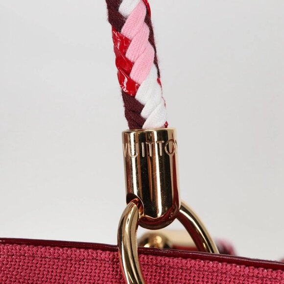 LOUIS VUITTON Cruise line Eponge Tote Bag Pile White M92096 LV Auth sw1167V - Picture 12 of 16